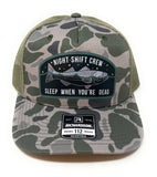*New* SJ Sleep when you're dead Camo Trucker hat  * Back in Stock*