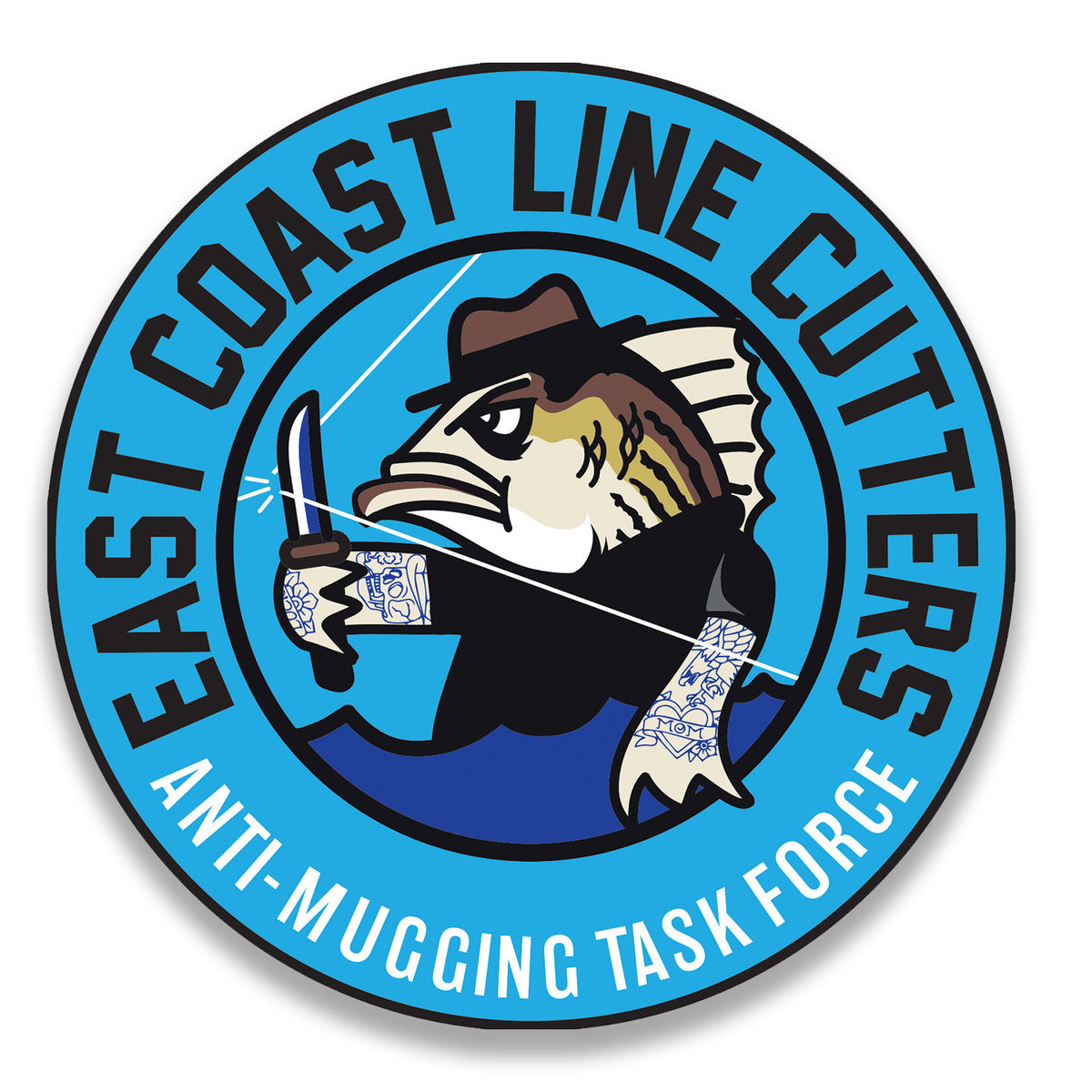 East Coast Line Cutters Sticker – Surfcaster's Journal Store