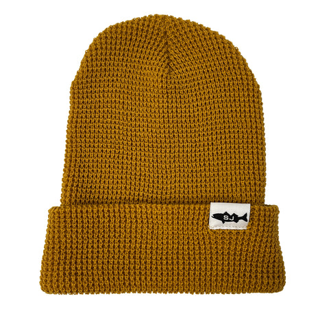Brown Waffle Knit SJ Beanie – Surfcaster's Journal Store